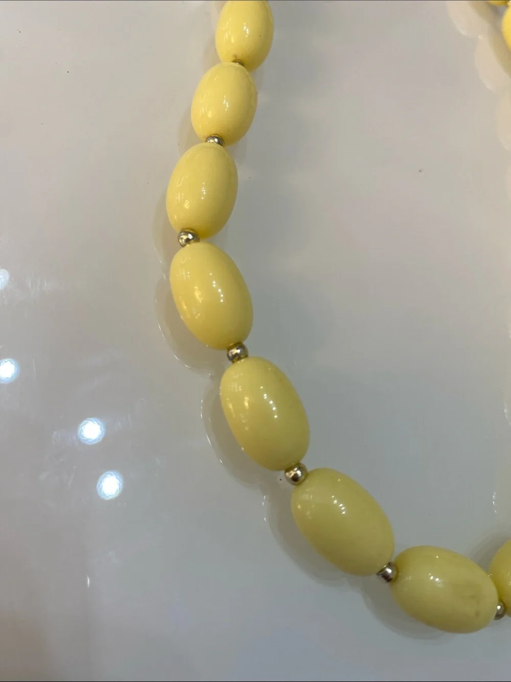 Yellow Bead Necklace